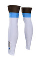 BONAVELO Cyklistické návleky na nohy - AG2R 2020 - hnedá/biela/modrá
