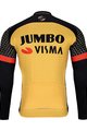 BONAVELO Cyklistický dres s dlhým rukávom zimný - JUMBO-VISMA 2021 WNT - žltá
