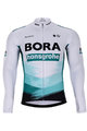 BONAVELO Cyklistický zimný dres a nohavice - BORA 2021 WINTER - zelená/čierna/biela
