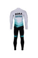 BONAVELO Cyklistický zimný dres a nohavice - BORA 2021 WINTER - zelená/čierna/biela