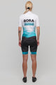 BONAVELO Cyklistický krátky dres a krátke nohavice - BORA 2021 - biela/zelená/čierna