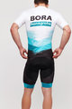 BONAVELO Cyklistický dres s krátkym rukávom - BORA 2021 - biela/čierna/zelená