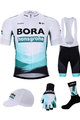 BONAVELO Cyklistický mega set - BORA 2021 - biela/zelená/čierna
