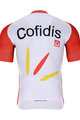 BONAVELO Cyklistický dres s krátkym rukávom - COFIDIS 2021 - biela/červená