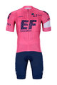 BONAVELO Cyklistický krátky dres a krátke nohavice - EDUCATION-NIPPO 2021 - ružová/modrá