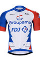 BONAVELO Cyklistický dres s krátkym rukávom - GROUPAMA FDJ 2021 - modrá/biela/červená