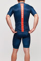 BONAVELO Cyklistický krátky dres a krátke nohavice - INEOS GRENADIERS '21 - červená/modrá