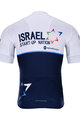 BONAVELO Cyklistický dres s krátkym rukávom - ISRAEL 2021 - modrá/biela