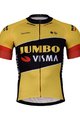 BONAVELO Cyklistický dres s krátkym rukávom - JUMBO-VISMA 2022 - žltá/čierna