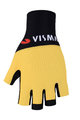 BONAVELO Cyklistické rukavice krátkoprsté - JUMBO-VISMA 2022 - žltá/čierna
