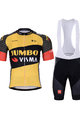BONAVELO Cyklistický krátky dres a krátke nohavice - JUMBO-VISMA 2022 - žltá/čierna