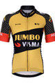 BONAVELO Cyklistický dres s krátkym rukávom - JUMBO-VISMA '21 KIDS - žltá/čierna