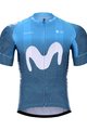 BONAVELO Cyklistický krátky dres a krátke nohavice - MOVISTAR 2021 - biela/modrá