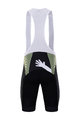 BONAVELO Cyklistické nohavice krátke s trakmi - QHUBEKA ASSOS 2021 - biela/svetlo zelená