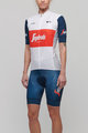 BONAVELO Cyklistický dres s krátkym rukávom - TREK 2021 - modrá/biela/červená