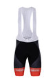 BONAVELO Cyklistické nohavice krátke s trakmi - UAE 2021 - biela/červená/čierna