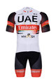 BONAVELO Cyklistický krátky dres a krátke nohavice - UAE 2021 - biela/čierna