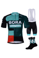 BONAVELO Cyklistický mega set - BORA 2022 - čierna/zelená