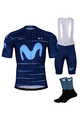 BONAVELO Cyklistický mega set - MOVISTAR 2022 - čierna/modrá