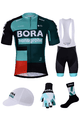 BONAVELO Cyklistický mega set - BORA 2022 - biela/zelená/čierna