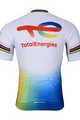 BONAVELO Cyklistický dres s krátkym rukávom - TOTAL ENERGIES 2023 - žltá/modrá/červená/biela