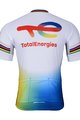 BONAVELO Cyklistický krátky dres a krátke nohavice - TOTAL ENERGIES 2024 - čierna/žltá/biela/modrá