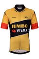 BONAVELO Cyklistický dres s krátkym rukávom - JUMBO-VISMA '22 KIDS - čierna/žltá