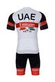 BONAVELO Cyklistický krátky dres a krátke nohavice - UAE 2022 - biela/čierna