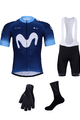 BONAVELO Cyklistický mega set - MOVISTAR 2024 - modrá/čierna