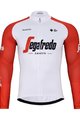 BONAVELO Cyklistický dres s dlhým rukávom zimný - TREK 2024 WINTER - modrá/biela/červená