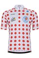 BONAVELO Cyklistický dres s krátkym rukávom - TOUR DE FRANCE 2025 - červená/biela