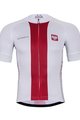 BONAVELO Cyklistický dres s krátkym rukávom - POLAND I. - biela/červená