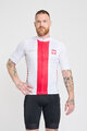 BONAVELO Cyklistický dres s krátkym rukávom - POLAND I. - biela/červená