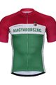 BONAVELO Cyklistický dres s krátkym rukávom - HUNGARY - zelená/biela/červená