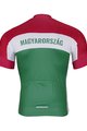 BONAVELO Cyklistický dres s krátkym rukávom - HUNGARY - červená/biela/zelená