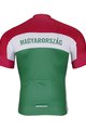 BONAVELO Cyklistický dres s krátkym rukávom - HUNGARY - zelená/biela/červená