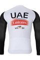 BONAVELO Cyklistický dres s dlhým rukávom zimný - UAE 2023 - čierna/biela/červená