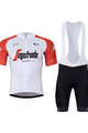 BONAVELO Cyklistický krátky dres a krátke nohavice - TREK 2024 - čierna/biela/červená