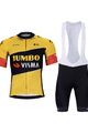 BONAVELO Cyklistický krátky dres a krátke nohavice - JUMBO-VISMA 2023 - žltá/čierna