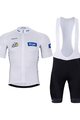 BONAVELO Cyklistický krátky dres a krátke nohavice - TOUR DE FRANCE 2024 - čierna/biela/modrá