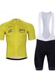 BONAVELO Cyklistický krátky dres a krátke nohavice - TOUR DE FRANCE 2024 - čierna/žltá