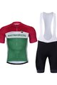 BONAVELO Cyklistický krátky dres a krátke nohavice - HUNGARY - zelená/biela/čierna/červená