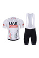 BONAVELO Cyklistický krátky dres a krátke nohavice - UAE 2024 - čierna/biela