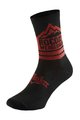 Rocday Cyklistické ponožky klasické - TRAIL - čierna/červená