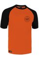 ROCDAY Cyklistický dres s krátkym rukávom - GRAVEL - čierna/oranžová