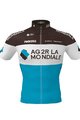 ROSTI Cyklistický dres s krátkym rukávom - AG2R 2020 - modrá/hnedá/biela