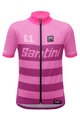 Santini Cyklistický dres s krátkym rukávom - 365GS KIDS - ružová