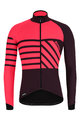 SANTINI Cyklistický dres s dlhým rukávom zimný - SVOLTA WINTER - čierna/bordová