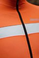 SANTINI Cyklistická zateplená bunda - VEGA H2O - čierna/oranžová
