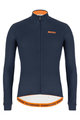 SANTINI Cyklistický dres s dlhým rukávom zimný - COLORE WINTER - modrá